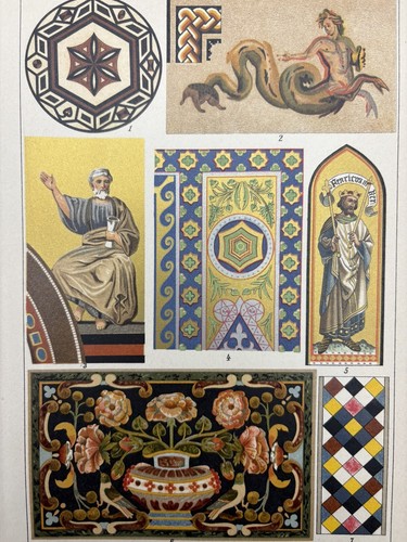 Antike grafik varia mosaik - grafik,