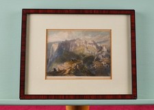 Antiker Stahlstich Ronda