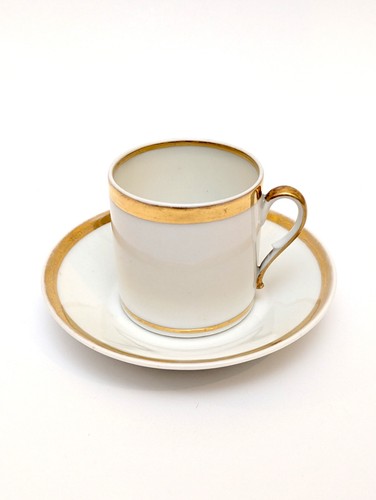 Biedermeier tasse untertasse - tasse,