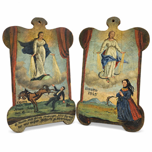 Antikes voto paar - voto, 1843