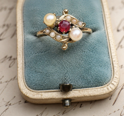Zarter ring 585 gold - zarter, antik