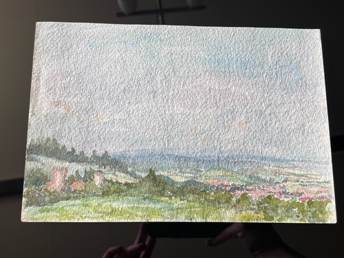 Aquarell landschaft antik - aquarell,
