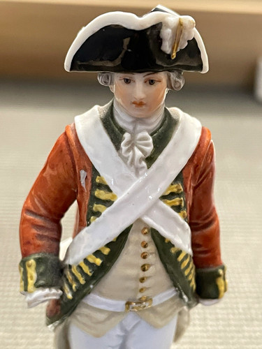 Meißen figur soldat - soldat, antik