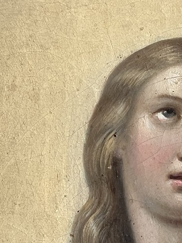 Antikes ölgemälde madonna - Ölgemälde,