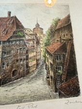Antikes Aquarell Nürnberg