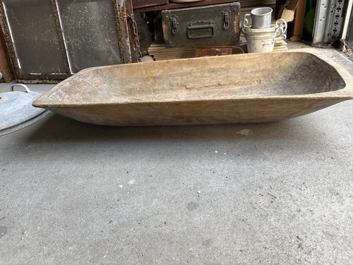 Antiker backtrog teigmulde aus - backtrog/teigmulde,