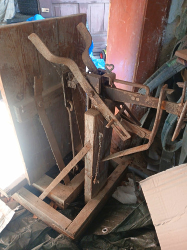 Antikes bauerngerät aus holz - antikes,