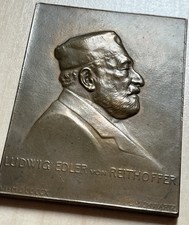 Antike Bronze Gedenkplakette