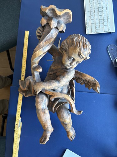 Antiker holzengel putto - holzengel,