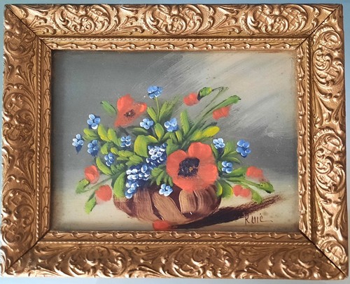 Antikes bild blumen mit - bild,