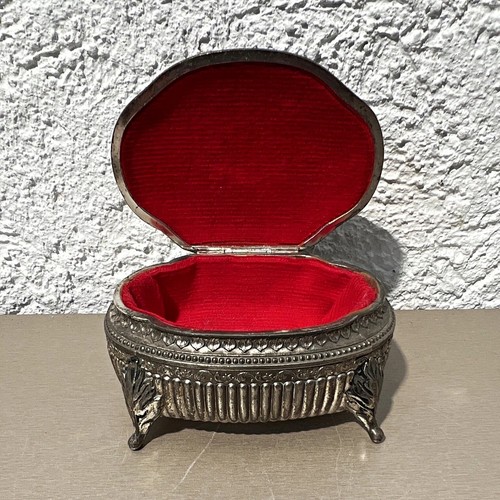 Vintage ovale schmuckschatulle - ovale,
