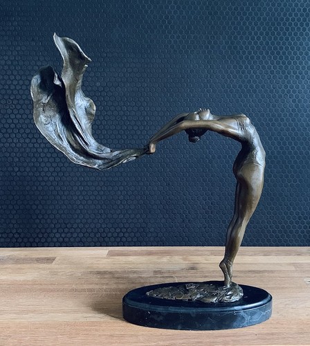 Bronzefigur tänzerin skulptur - tänzerin,