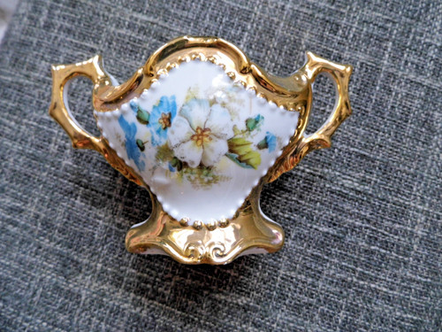 Antike mini bud vase - vase, porzellan