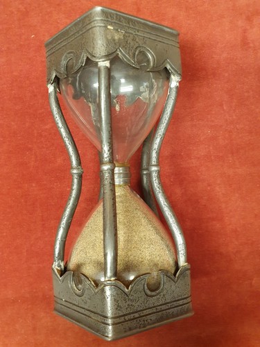 Antike sanduhr aus zinn - sanduhr,