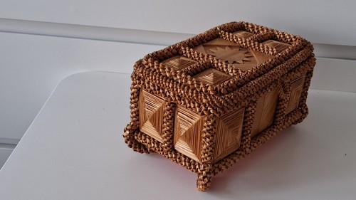 Antike volkskunst schatulle - antike, volkskunst-schatulle