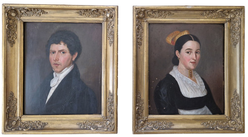 Antike biedermeier ölgemälde - biedermeier,