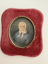 Antikes Miniatur Porträt im