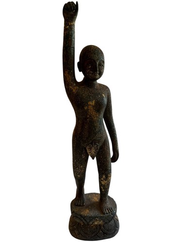 Antike burmesische holzfigur - antike,