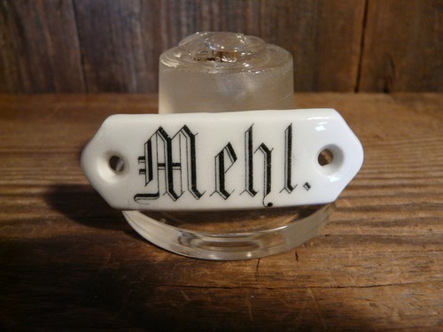 Porzellanschild mehl antik - mehl,