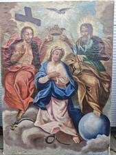 Antikes Gemälde Krönung der